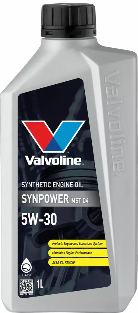 Valvoline Synpower MST C4 5W-30 moottoriöljy 1 l - Moottoriöljyt - 8710941022376 - 1