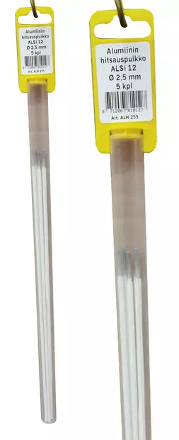 Alumiinin hitsauspuikko 2,5 mm 5 kpl - Hitsauspuikot - 8712067810127 - 1