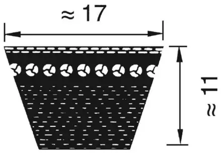 Kiilahihna BX26 650 mm - Hihnat ja tarvikkeet - 4014486096217 - 2
