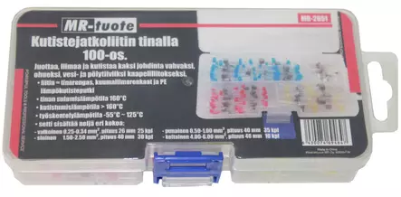 Kutistejatkoliitin tinalla 100 kpl - Autotarvikkeet - 6430074694647 - 2