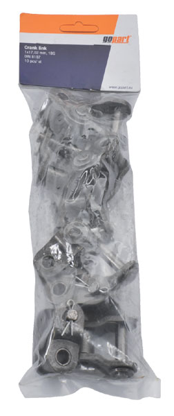 Liitoslenkki, supistava, GoPart, 16B-1, 1" x 17,02 mm, 10 kpl - Rullaketjut - 8716106062027 - 1