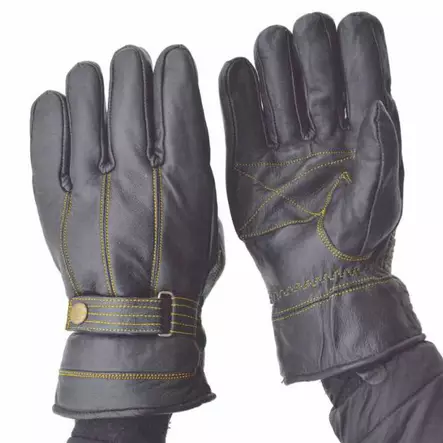 Nahkasormikkaat "Pilotti" teddyvuorilla - Työkäsineet - 6430077380387 - 3