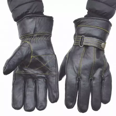 Nahkasormikkaat "Pilotti" teddyvuorilla - Työkäsineet - 6430077380387 - 4