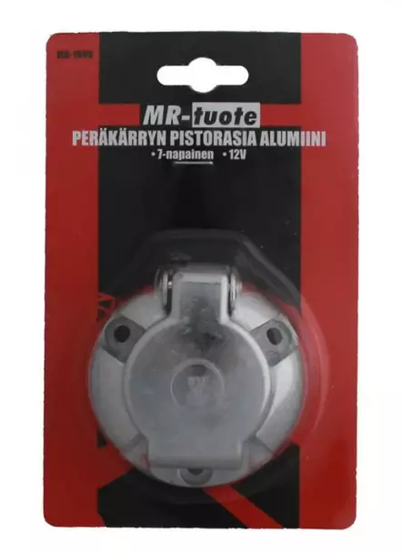 Peräkärryn pistorasia alumiini 12V - Peräkärrytarvikkeet - 6430032158587 - 2