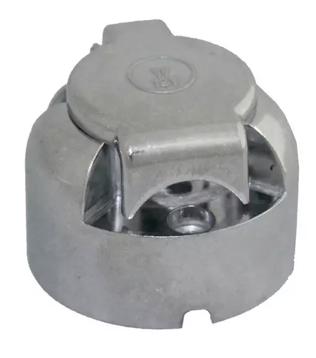 Peräkärryn pistorasia alumiini 12V - Peräkärrytarvikkeet - 6430032158587 - 1