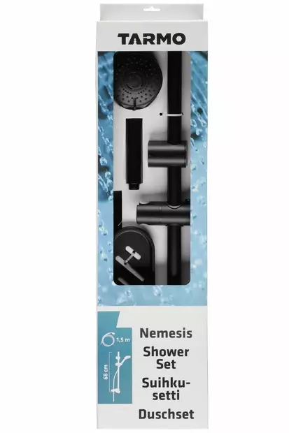 Suihkusetti Nemesis musta - Hanat, suihkut - 6410416179377 - 2