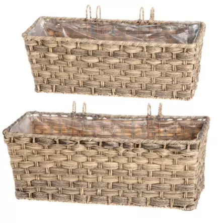 Parvekelaatikko Mocca 38,5x13,5x14 cm - Ruukut, vaasit, korit - 6410413156067 - 1