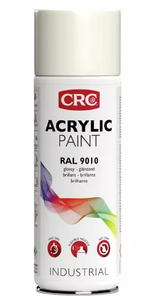 CRC Acrylic Paint RAL 9010 White Glossy - Spraymaalit - 5412386070037 - 1