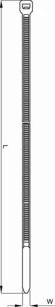 Nippuside 3,6x200mm, sininen, 100kpl - Nippusiteet - 8719493381207 - 2