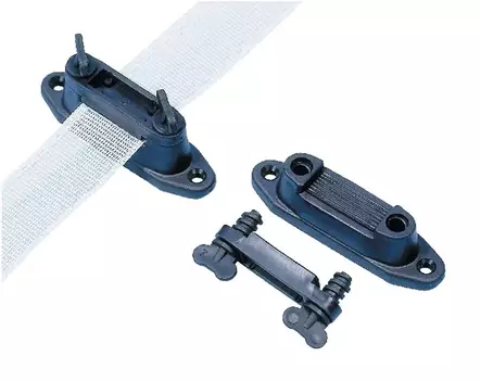 Yhdistetty nauha- ja kulmaeristin, musta, 10 kpl - Eristimet - 4018653443507 - 1