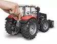 Bruder Massey Ferguson 7624 etukuormaajalla - Bruder työkonelelut - 5700038449707 - 7