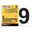 Tarranumero 9 50 mm - Postilaatikot ja numerot - 6438152088937 - 1