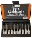 Torx-hylsysarja 10-os. - Hylsyt ja -sarjat - 6430032155777 - 1