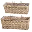 Parvekelaatikko Mocca 38,5x13,5x14 cm - Ruukut, vaasit, korit - 6410413156067 - 1