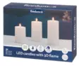 Led-kynttiläsarja ulkokäyttöön 3D-liekki - Kynttilät - 6410416374307 - 2