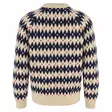 Fjällräven Övik Jacquard Knit M Light Beige - Dark Navy - Retkeilyasusteet - 7323451200427 - 2