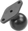 Tasokiinnike, soikea pohja, 1,5" kuula - Muut traktoritarvikkeet - 8719593845517 - 2