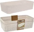 Säilytyskori Beige 25x14x6 cm - Laatikot ja korit - 8721037325257 - 1