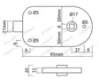 Oven lukko, oikea - Muut traktoritarvikkeet - svm00008927 - 2