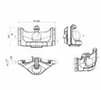 Kuulavetolaite 80 mm 329mm kiskoon - Kuulavetolaitteet - 05633045A17 - 3