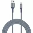 Latausjohto USB- C 2m harmaa - Matkapuhelintarvikkeet - 6438151019857 - 1