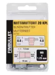 Niittimutteri M8 x 18mm 20 kpl - Ruuvit ja naulat - 6438152027387 - 2