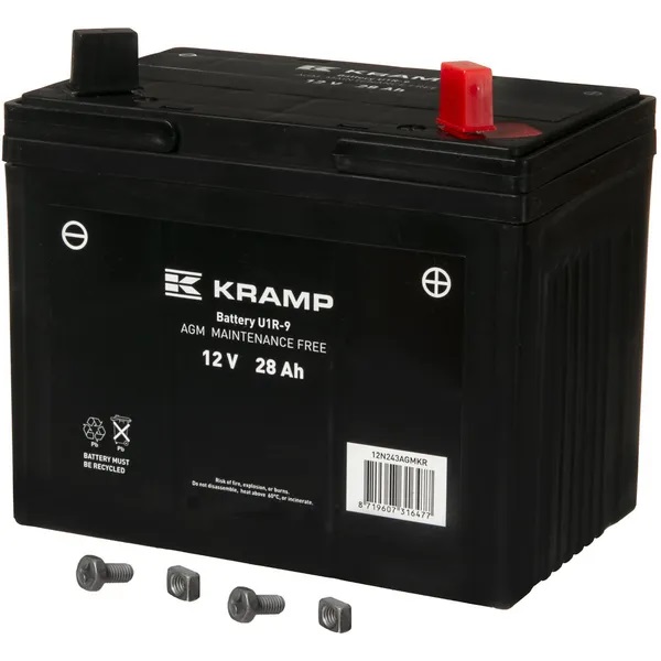 AGM-akku Kramp 12V 28Ah 300A - Käynnistysakut - 8719607316477 - 1