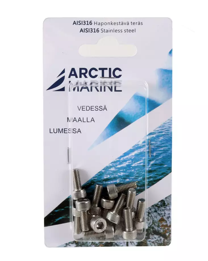 Arctic Marine kuusiokoloruuvi M5 - Pultit ja mutterit, metrinen kierre - 6430075570667 - 1