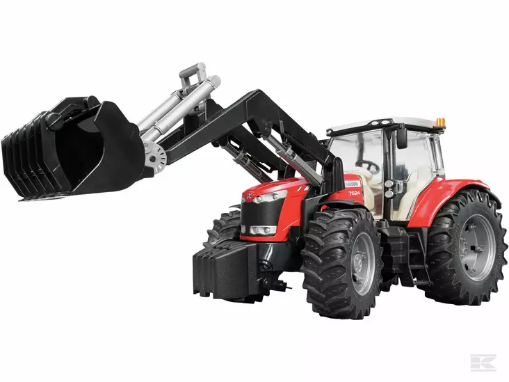 Bruder Massey Ferguson 7624 etukuormaajalla - Bruder työkonelelut - 5700038449707 - 1