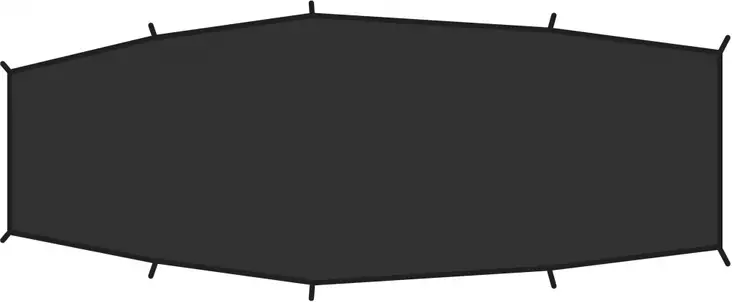 Fjällräven Shape 2 Footprint Black - Teltat - 7323450207267 - 1