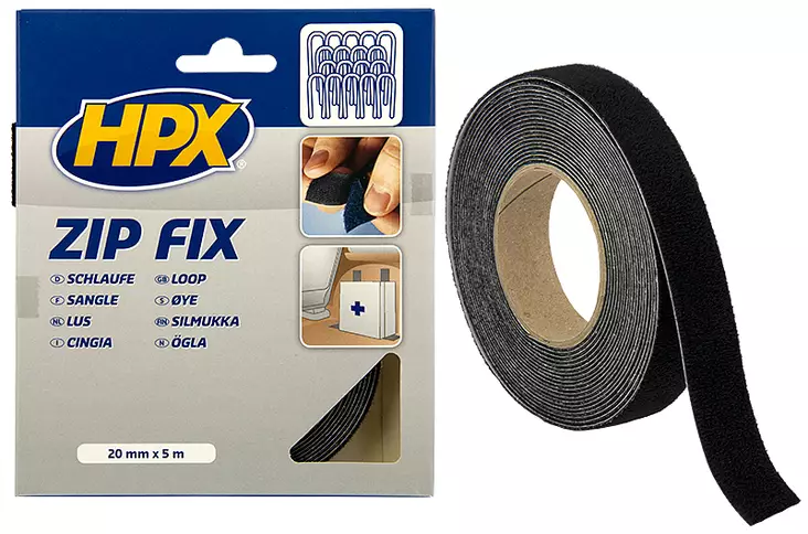 HPX Zip Fix Velcro-tarranauhan silmukkapuoli 20mm X 5m - Teipit - 5425014220957 - 1