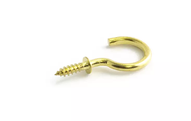 Habo kattokoukku 372 messinkiä - Silmuruuvit, s-koukut ym. - 7317900040627 - 1