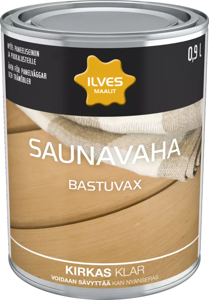 Ilves Saunavaha väritön - Öljyt, vahat, kyllästeet - 6430026951927 - 1