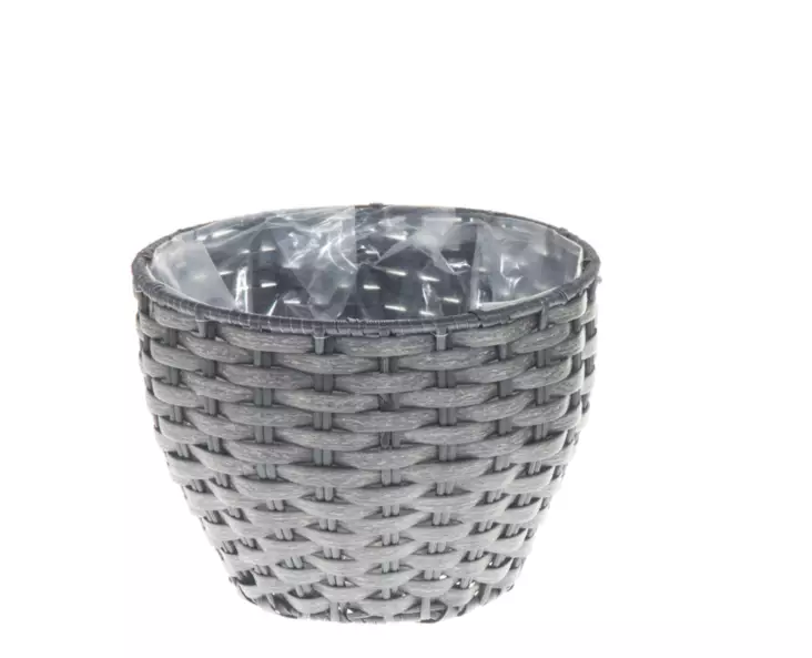 Istutuskori Onyx harmaa 23x23x17 cm - Ruukut, vaasit, korit - 6410412643537 - 1