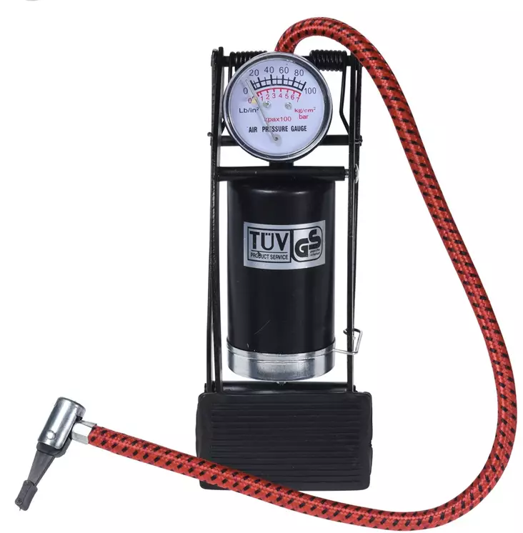 Jalkapumppu mittarilla - Pyöräilytarvikkeet - 8719202830187 - 1