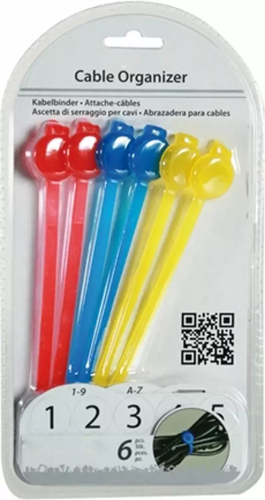 Johtokiinnikkeet 6 kpl/pkt - Viihde-elektroniikka - 4029811318247 - 1