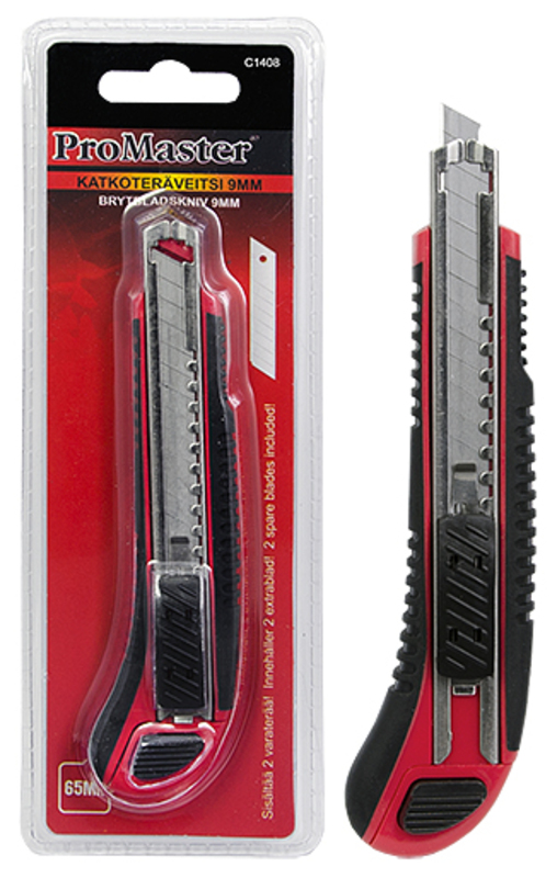 Katkoteräveitsi 9 mm - Puukot ja veitset - 6420286814087 - 1