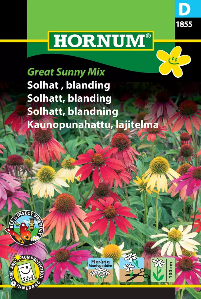 Kaunopunahattu Great Sunny Mix - Siemenet ja siemenperunat - 5708787018557 - 1