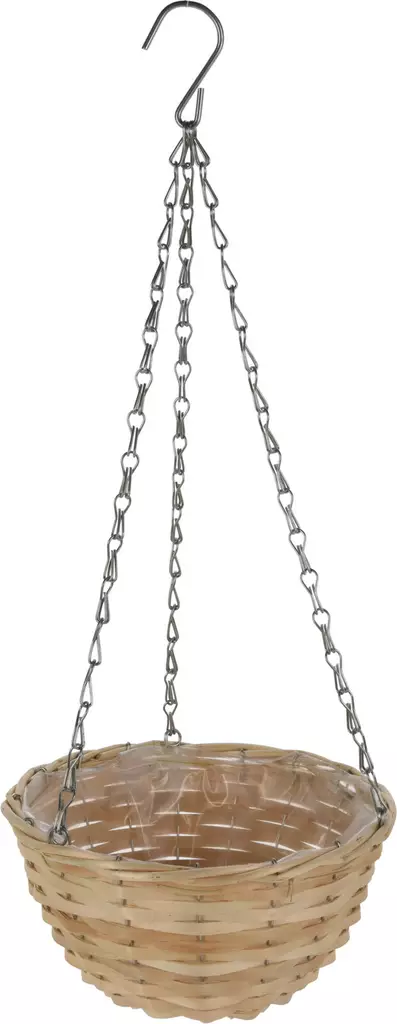 Koriamppeli metalliketjulla 30x16,5 cm - Ruukut, vaasit, korit - 8720573111027 - 1