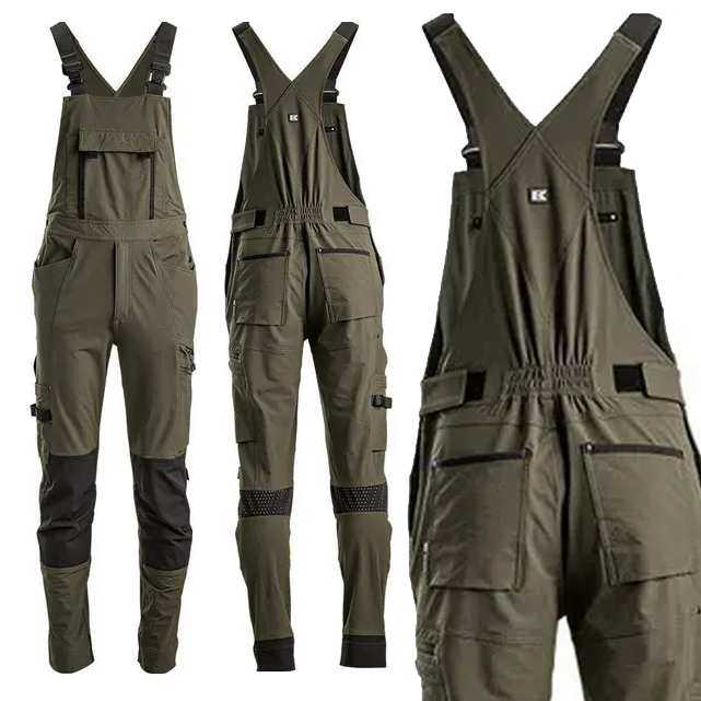 Kramp 4Way Stretch Technical avohaalari oliivi - Kesä työvaatteet - 8719493030457 - 1