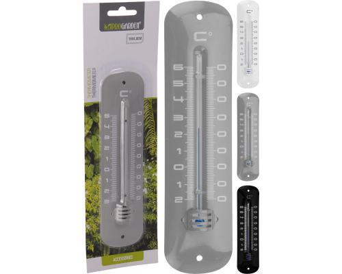 Lämpömittari metalli 19 cm - Lämpömittarit - 8719987364327 - 1