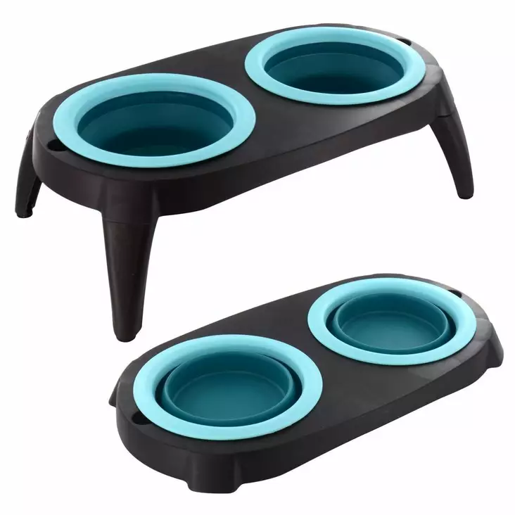 Lemmikin ruokakuppisetti kokoontaittuva - Ruokakupit - 8718158003737 - 1