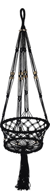 Macrame amppeli musta - Ruukut, vaasit, korit - 8719202966947 - 1