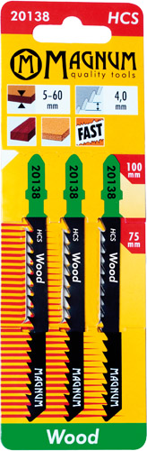 Magnum pistosahanterä HCS 4,0/100 mm - Pistosahanterät - 6418868201387 - 1