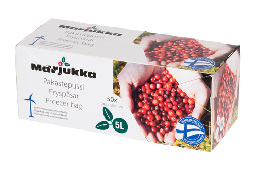 Marjukka pakastepussi 5 litraa 50 kpl - Säilöntätuotteet - 6410413200807 - 1
