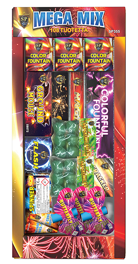 Mega Mix 108-os. lajitelma - Ilotulitteet - 6429810501257 - 1