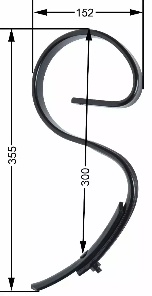 Mini S-piikki 25 x 8 mm kärjellä - Maanmuokkaustarvikkeet - 5700032573927 - 1