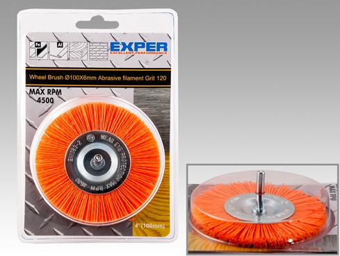 Nailonlautasharja 75 x 6 mm - Hiomatarvikkeet - 6438081003797 - 1