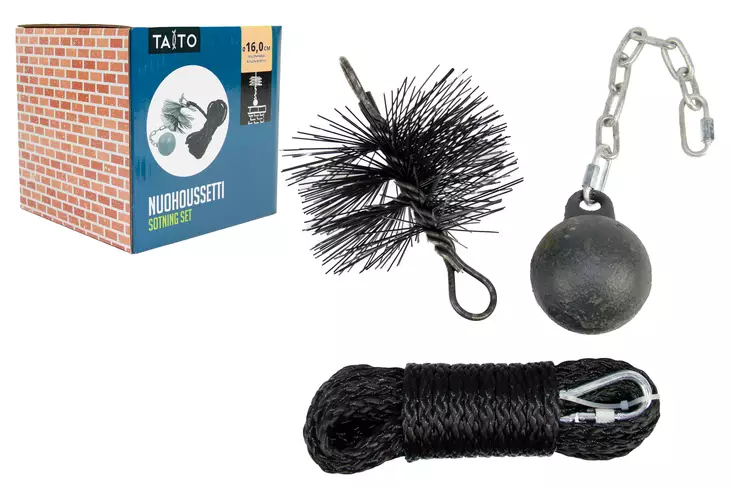 Nuohoussetti nylon 160 mm - Nuohoustarvikkeet - 6416096121507 - 1