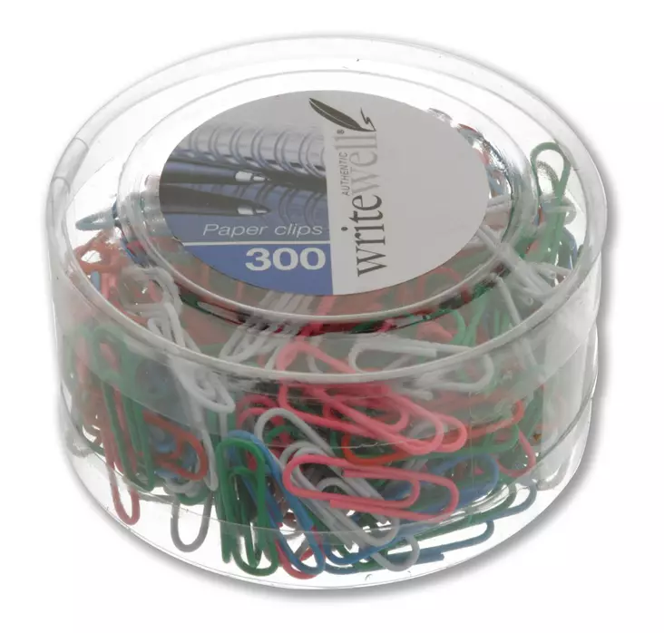 Paperiklemmarit värilliset 300 kpl/pkt - Toimistotarvikkeet - 8711295933707 - 1